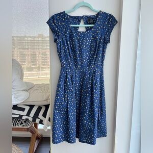 Birds of North America golden star dress